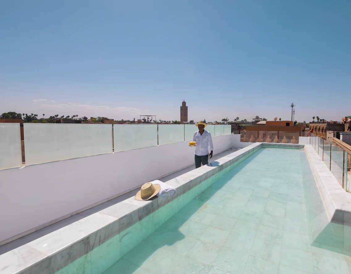 Rooftop pool at Riad Elisa